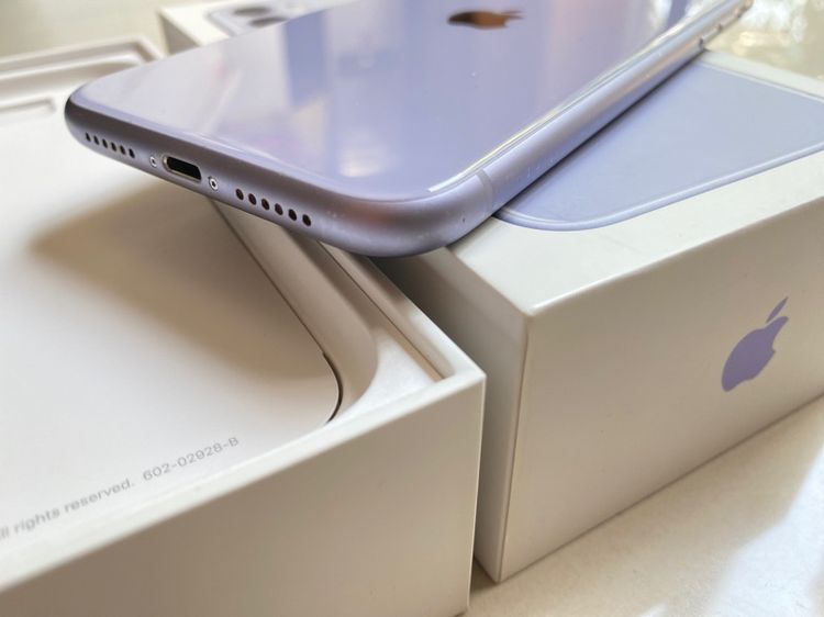 อสอง iPhone 11  128GB สีม่วง เครื่องศูนย์ไทย สภาพสวยมาก รูปที่ 6