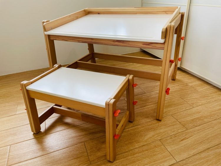 เนื้อ ไม้ โต๊ะเขียนหนังสือ โต๊ะเรียนเด็ก IKEA