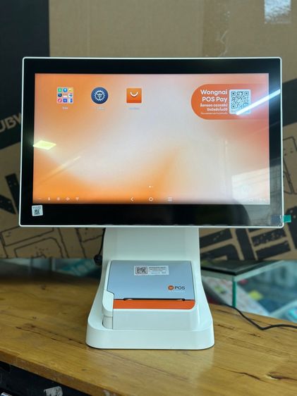 POS Sunmi D2 Plus สภาพมือหนึ่ง ปริ๊นคาร์บอนในตัวเครื่อง 