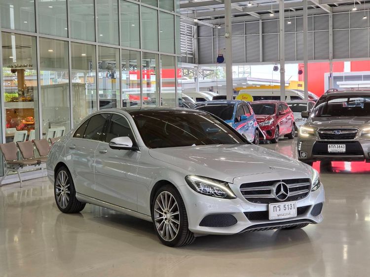 Mercedes-Benz C-Class 2016 C350 Sedan ปลั๊กอินไฮบริด (PHEV) ไม่ติดแก๊ส เกียร์อัตโนมัติ เทา รูปที่ 3