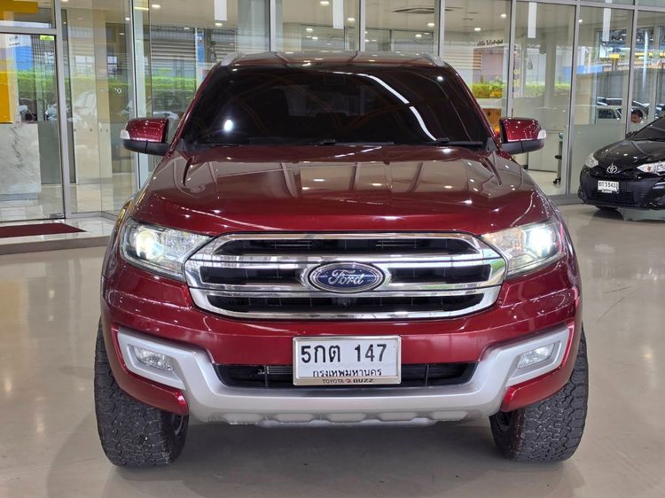 Ford Everest 2016 2.2 Titanium Utility-car ดีเซล ไม่ติดแก๊ส เกียร์อัตโนมัติ แดง รูปที่ 2