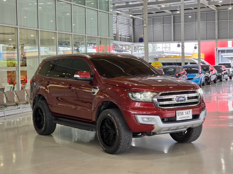 Ford Everest 2016 2.2 Titanium Utility-car ดีเซล ไม่ติดแก๊ส เกียร์อัตโนมัติ แดง รูปที่ 3