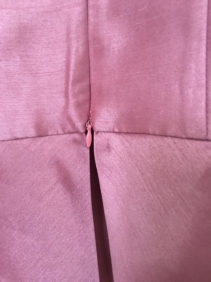 เสื้อผ้าไหมลาว อัดกาว สีชมพูกะปิ อก36 รูปที่ 3