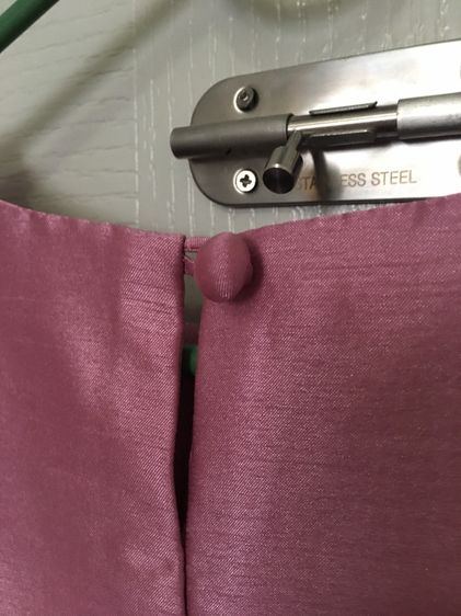 เสื้อผ้าไหมลาว อัดกาว สีชมพูกะปิ อก36 รูปที่ 5