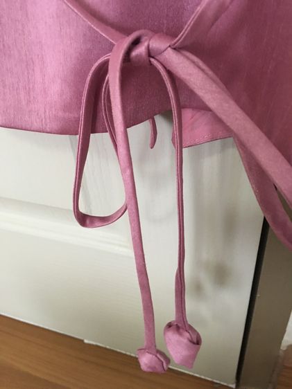 เสื้อผ้าไหมลาว อัดกาว สีชมพูกะปิ อก36 รูปที่ 7