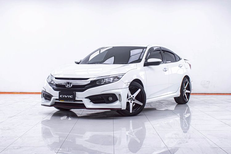 Honda Civic 2017 1.8 EL i-VTEC Sedan เบนซิน ไม่ติดแก๊ส เกียร์อัตโนมัติ ขาว