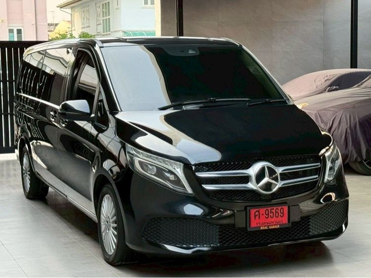 Mercedes-Benz V-Class 2021 V250 Van ดีเซล ไม่ติดแก๊ส เกียร์อัตโนมัติ ดำ รูปที่ 2