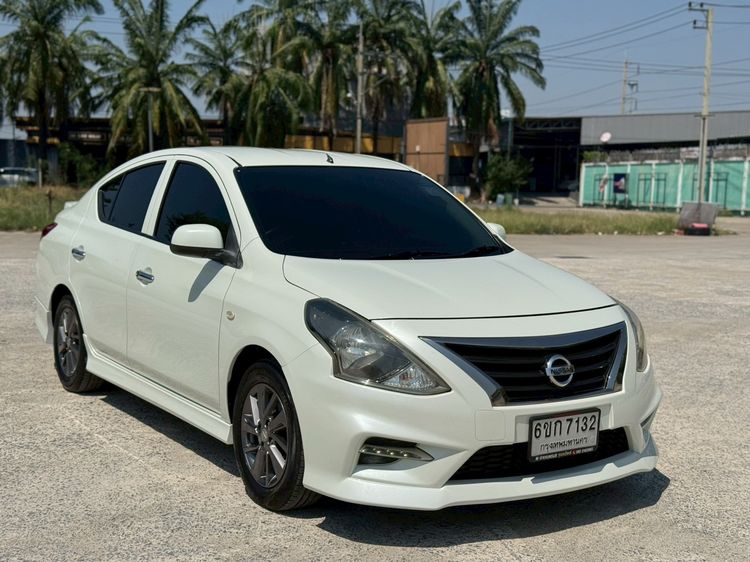 Nissan Almera 2016 1.2 E Sportech Sedan เบนซิน ไม่ติดแก๊ส เกียร์อัตโนมัติ ขาว รูปที่ 3