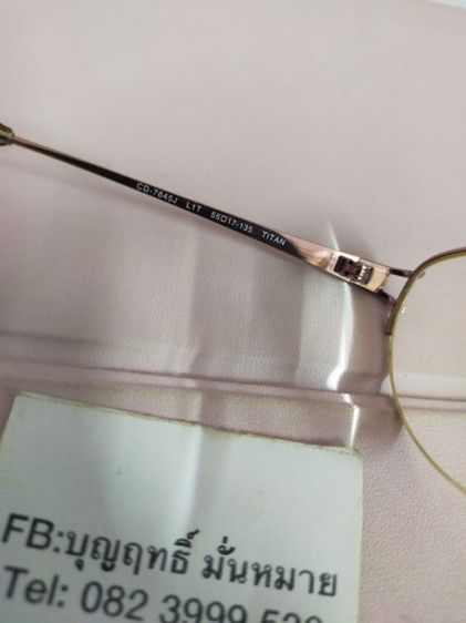 แว่นตา DIOR CD 7645 J MADE IN JAPAN ขนาด 55 17 135 ของแท้สภาพดี เลนส์มีค่าสายตา เอาไปตัดใส่เลนส์ใหม่ได้เลยครับ รูปที่ 8