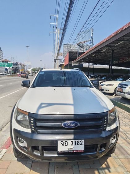 Ford Ranger 2013 3.2 Wildtrak 4WD Pickup ดีเซล ไม่ติดแก๊ส เกียร์อัตโนมัติ ขาว รูปที่ 2