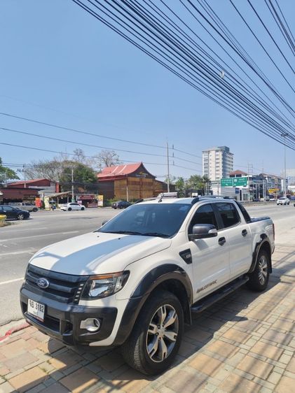 Ford Ranger 2013 3.2 Wildtrak 4WD Pickup ดีเซล ไม่ติดแก๊ส เกียร์อัตโนมัติ ขาว รูปที่ 3