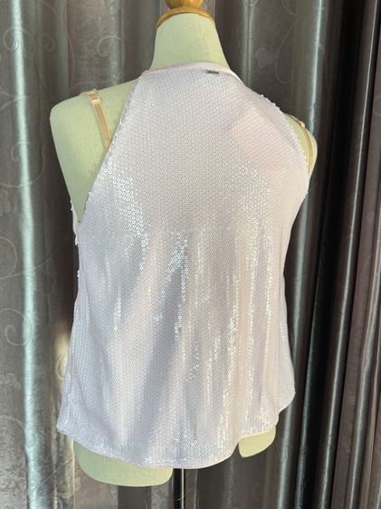 พร้อมส่ง Sleeveless Sequin Top Pink Rose Lyn Around Size L รูปที่ 9