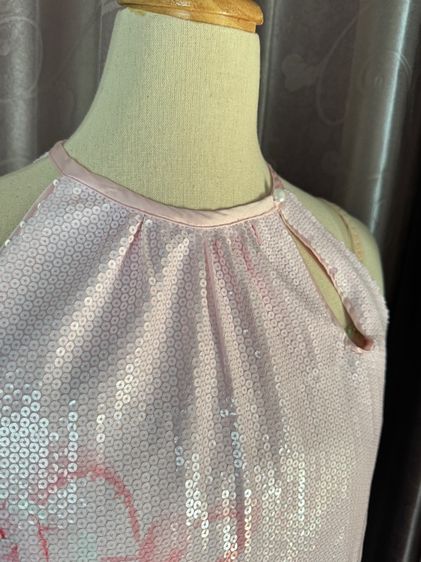 พร้อมส่ง Sleeveless Sequin Top Pink Rose Lyn Around Size L รูปที่ 2