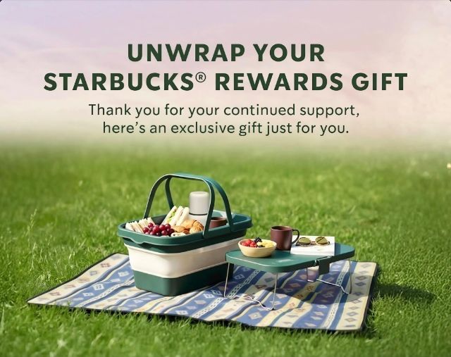 ตะกร้าปิกนิก starbucks แท่