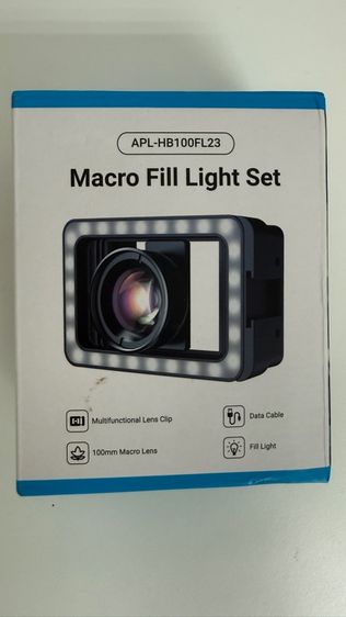 📸 APEXEL Macro Fill Light Set – 100mm Macro Lens with LED Light for Smartphone