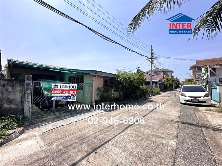 บ้านเดี่ยว 1 ชั้น 52 ตร.ว. หมู่บ้านโชคชัยคลองจั่น ซอยนวมินทร์81 แยก3-6 ถนนนวมินทร์ ถนนลาดพร้าว เขตบางกะปิ กรุงเทพมหานคร