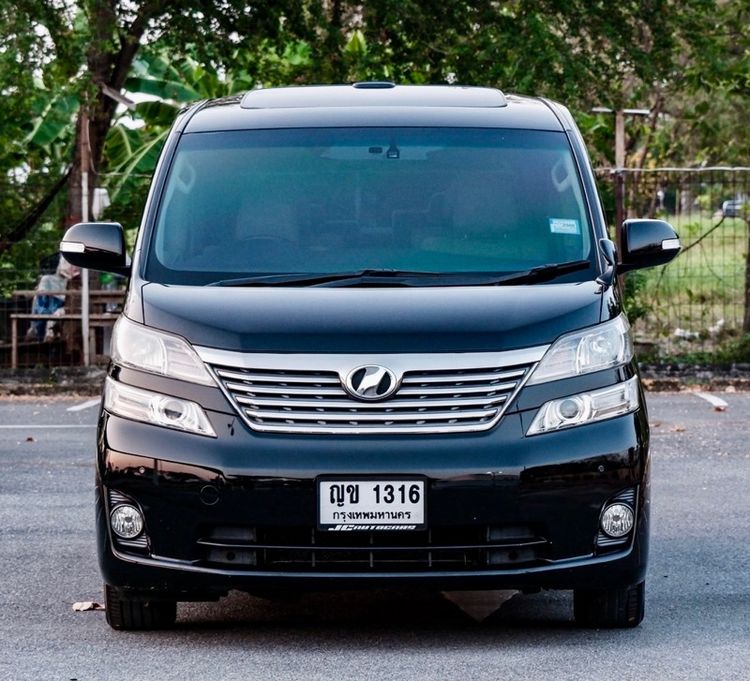 Toyota Vellfire 2012 2.4 V Van เบนซิน ไม่ติดแก๊ส เกียร์อัตโนมัติ ดำ รูปที่ 2