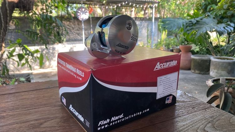 ไม่ระบุ ตกปลา อื่นๆ รอกAccurate BV500HN สีเงินดำพร้อมคัน FC monster H2O-C 591 H  ยาว 5‘.9“