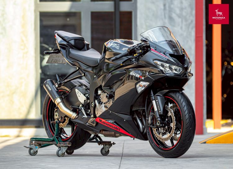 Ninja ZX6r Kawasaki Ninja ZX-6R ปี2019 สีดำด้าน วิ่งน้อย6,000Km. รถใหม่มาก