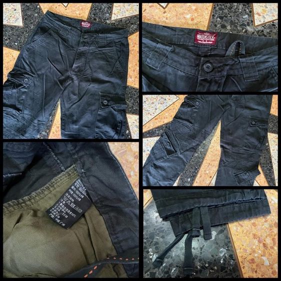 📌MATCHSTICK-CARGO PANTS เอว35-36 รูปที่ 6