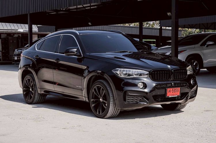 BMW X6 2016 3.0 xDrive30d M Sport 4WD Utility-car ดีเซล ดำ รูปที่ 3