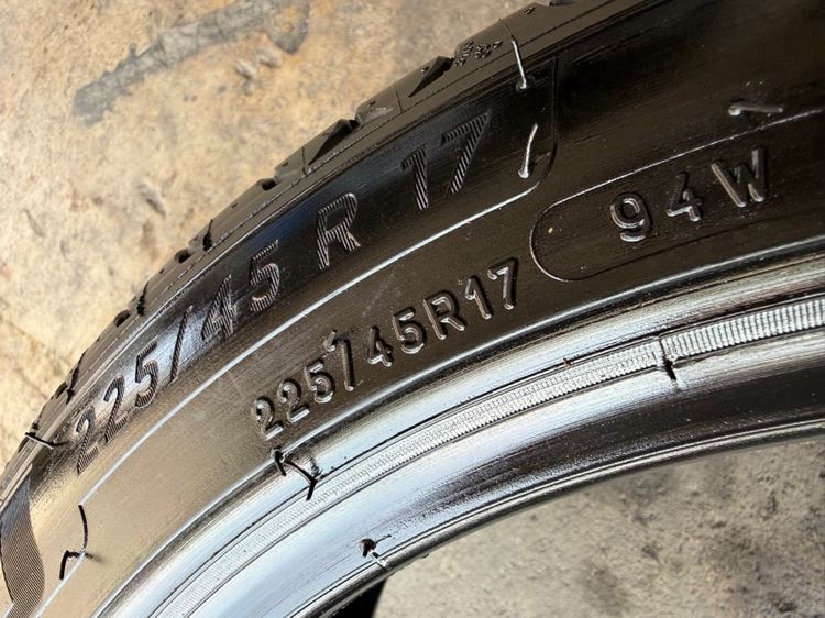 ยางMICHELIN225-45-17 ปี24 ปีแท้ ใส่แทน 215-45-17 ได้เลยจ้า  รูปที่ 8