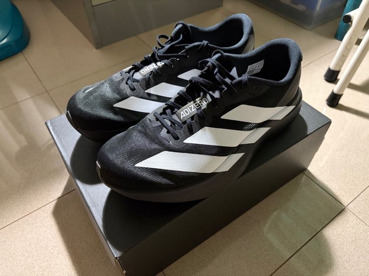 ผู้ชาย รองเท้าวิ่ง adizero Evo sl สีดำแถบขาว