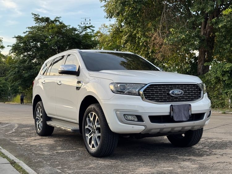 Ford Everest 2020 2.0 Titanium Plus Utility-car ดีเซล เกียร์อัตโนมัติ ขาว รูปที่ 3