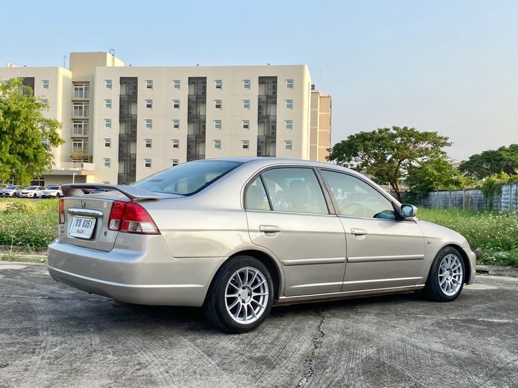 Honda Civic 2003 1.7 VTi Sedan เบนซิน ไม่ติดแก๊ส เกียร์อัตโนมัติ บรอนซ์ทอง รูปที่ 4