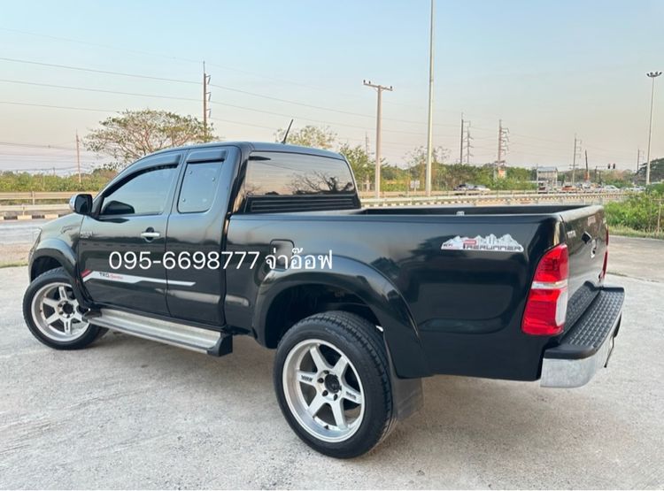 Toyota Hilux Vigo Champ 2015 Smart Cab 2.5 G VNT Prerunner Pickup ดีเซล ไม่ติดแก๊ส เกียร์อัตโนมัติ ดำ รูปที่ 3