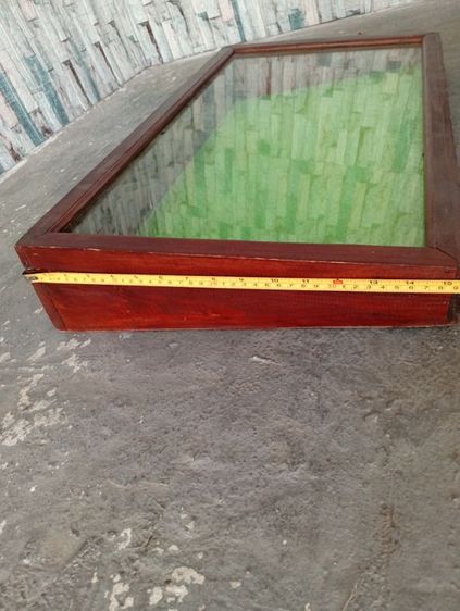 ตู้กระจกไม้ใส่ของขาย(ใส่ได้ทั้งพระเครื่อง,ลอตเตอรี่,นาฬิกา หรือ เครื่องประดับต่างๆ และอื่นๆตามแต่จะใส่ รูปที่ 4