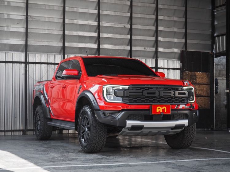 Ford Ranger 2023 Raptor 3.0L V6 Twin-Turbo EcoBoost 4x4 Pickup เบนซิน ไม่ติดแก๊ส เกียร์อัตโนมัติ ส้ม รูปที่ 3