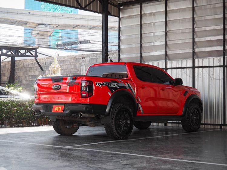Ford Ranger 2023 Raptor 3.0L V6 Twin-Turbo EcoBoost 4x4 Pickup เบนซิน ไม่ติดแก๊ส เกียร์อัตโนมัติ ส้ม รูปที่ 4