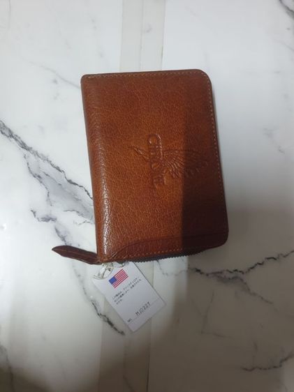 น้ำตาล กระเป๋าสตางค์หนัง CHEROKEE