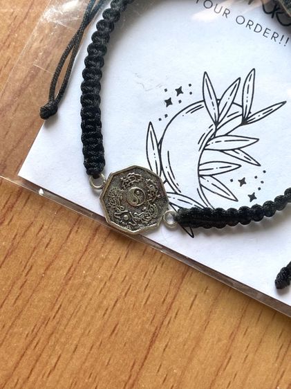 สร้อยข้อมือ เชือกถัก จี้เงินแท้92.5  รูปที่ 4