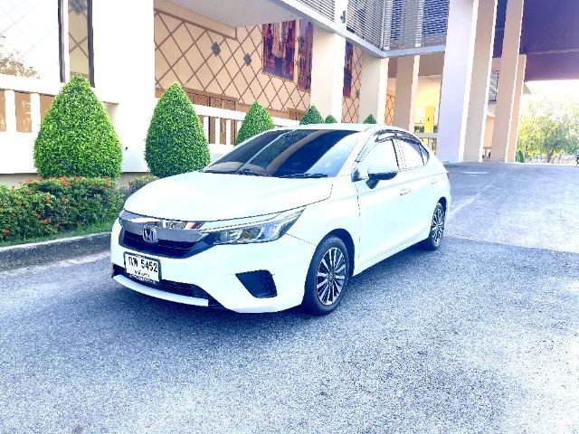 Honda City 2020 1.0 SV Sedan เบนซิน เกียร์อัตโนมัติ ขาว รูปที่ 2