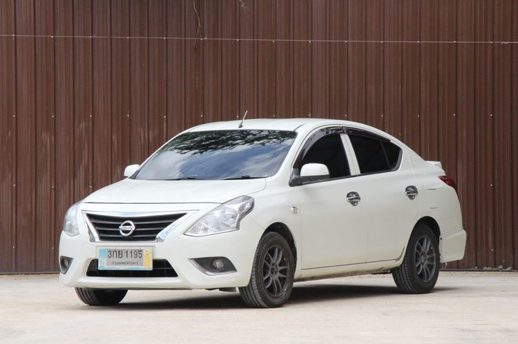 Nissan Almera 2014 1.2 E Sedan เบนซิน ไม่ติดแก๊ส เกียร์อัตโนมัติ ขาว รูปที่ 3