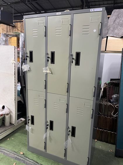 ตู้ล๊อคเกอร์เหล็ก Locker แบบ 6 ช่อง แบรนท์ Sure