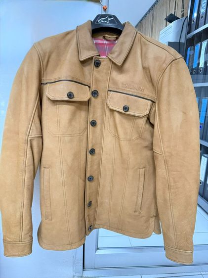 อื่นๆ เสื้อการ์ดหนัง Triumph Shirket ของแท้ สีน้ำตาล