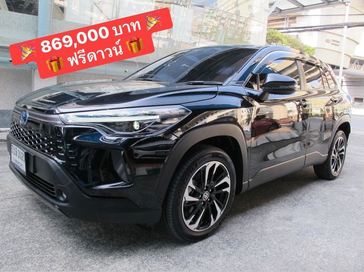 รถ Toyota Corolla Cross 1.8 Hybrid Premium สี ดำ