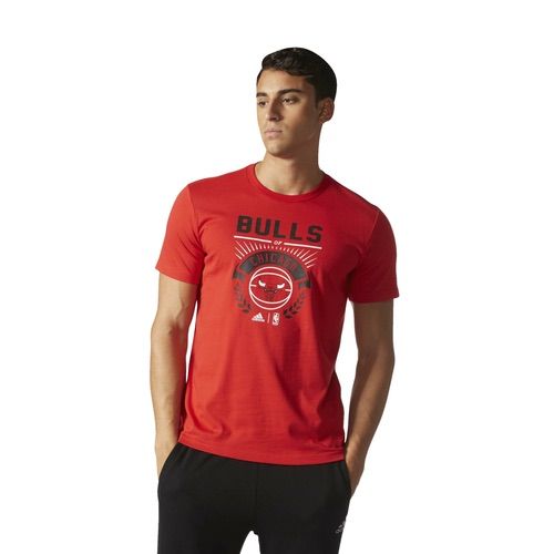 ผู้ชาย แดง เสื้อยืด Adidas Bulls NBA