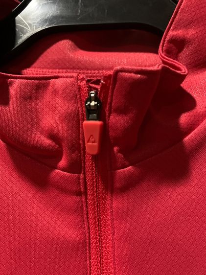 เสื้อ POLO ใส่ออกกำลังกาย เสื้อกีฬาแขนสั้นแบบซิปครึ่งตัว (Half-Zip) จากแบรนด์ Le Coq Sportif  (DRY FIT) แท้  รูปที่ 4