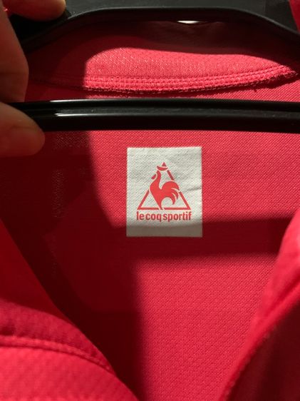 เสื้อ POLO ใส่ออกกำลังกาย เสื้อกีฬาแขนสั้นแบบซิปครึ่งตัว (Half-Zip) จากแบรนด์ Le Coq Sportif  (DRY FIT) แท้  รูปที่ 5