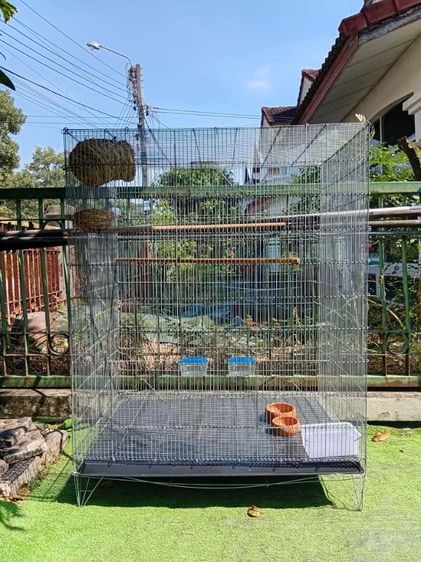 กรง คอกและประตู กรงนก(ลวด)ขนาด24x35x46(นิ้ว)