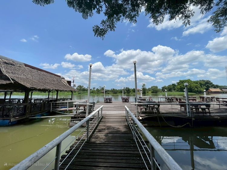 ขายที่ดินติดแม่น้ำท่าจีน 16-0-68 ไร่ หน้ากว้างติดแม่น้ำ  135 เมตร  สามพราน นครปฐม รูปที่ 4