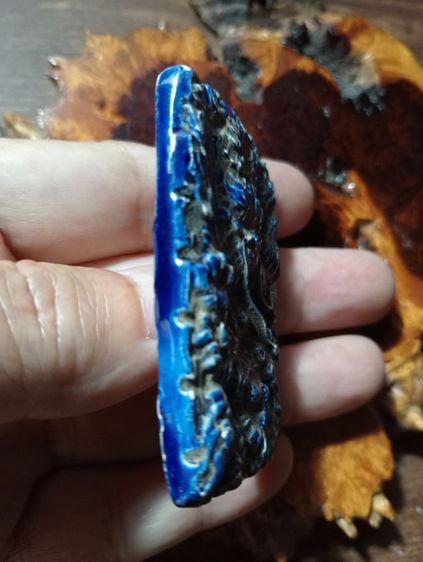 กระเบื้องเคลือบกังใสมังกรลายนูนเก่าโบราณ รูปที่ 4