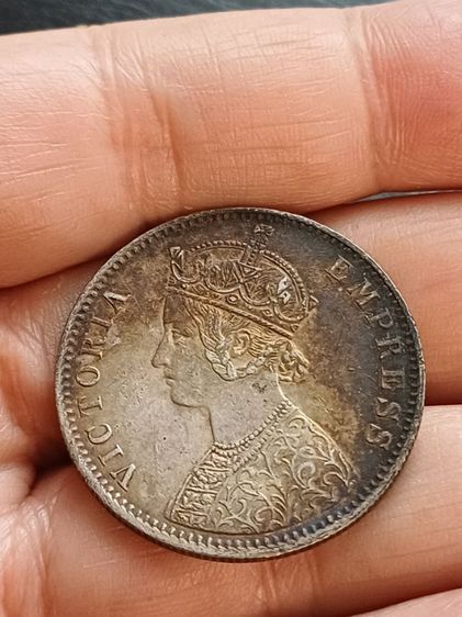 เหรียญเงิน1รูปี 2เหรียญ รูปที่ 5