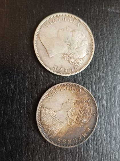 เหรียญเงิน1รูปี 2เหรียญ