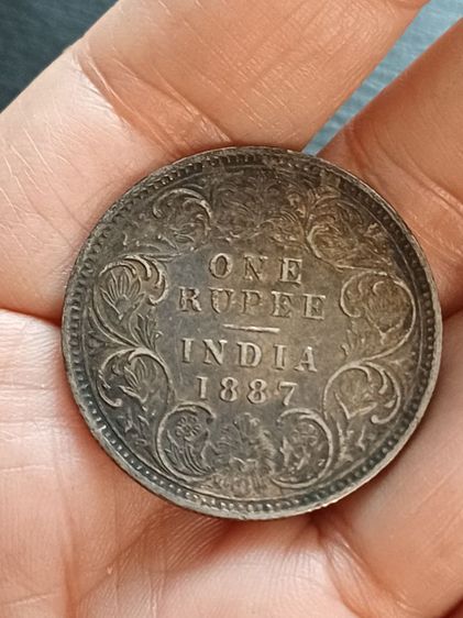 เหรียญเงิน1รูปี 2เหรียญ รูปที่ 6