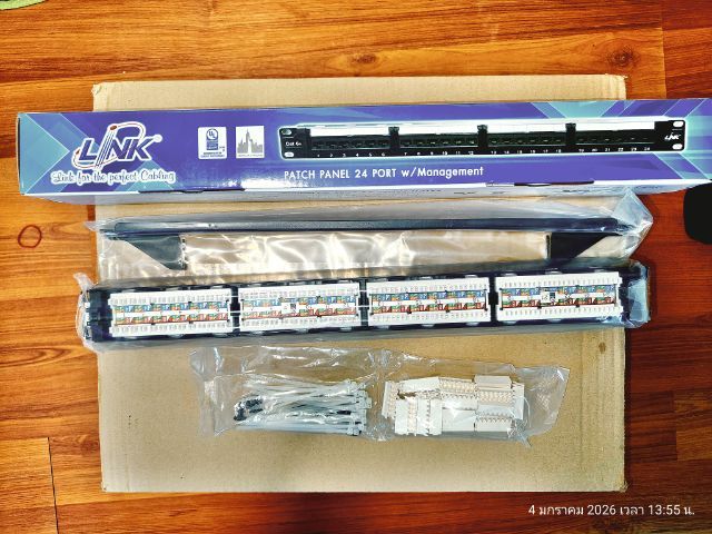 ปล่อยต่อ Patch Panel LINK CAT6 24 Port
รุ่น US-3124A รูปที่ 4